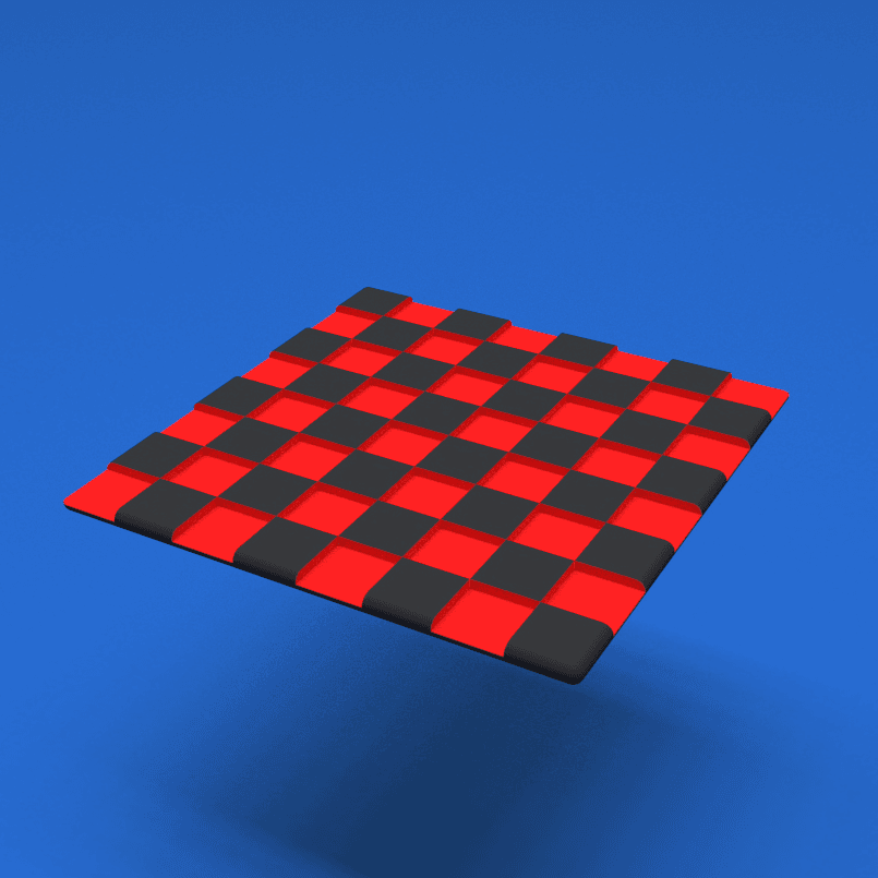 Checkerboard 3d model