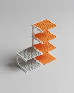 GridStack Modular Shelf 3d model