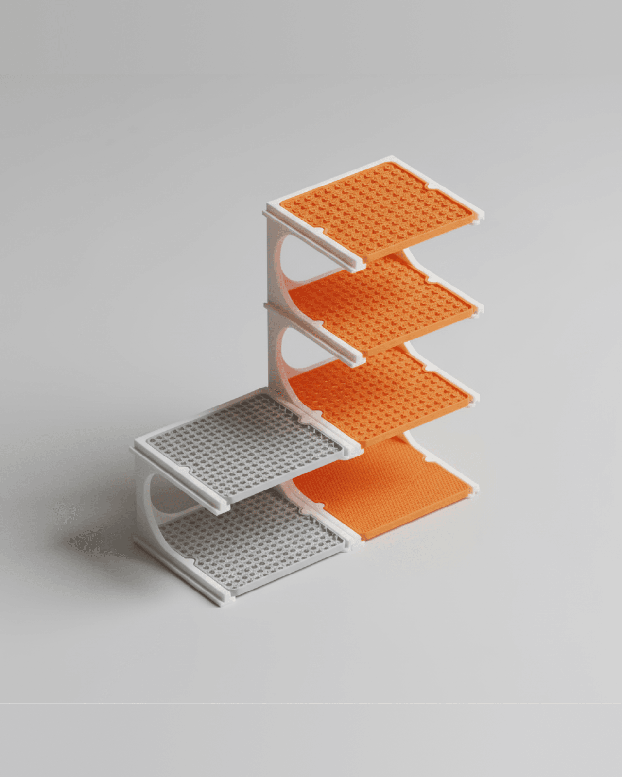 GridStack Modular Shelf 3d model