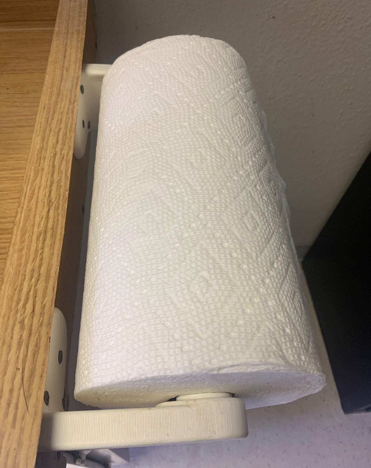 New Ribbed Universal Paper Towel Mount.step 3d model