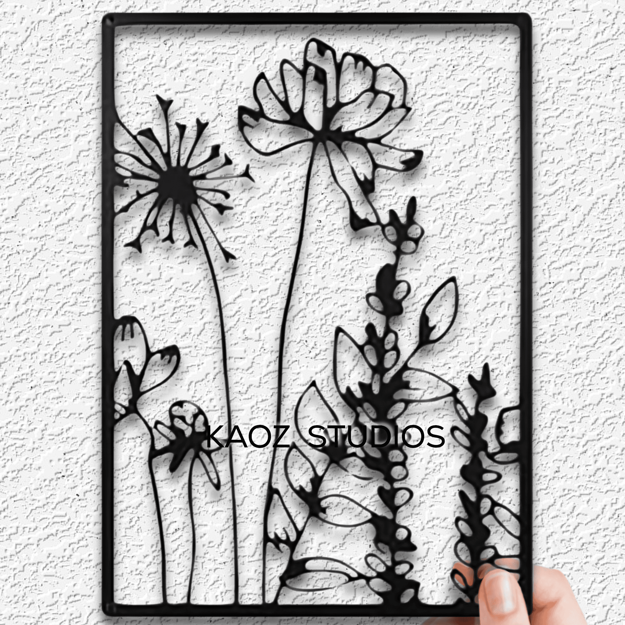 flower panel center.stl 3d model