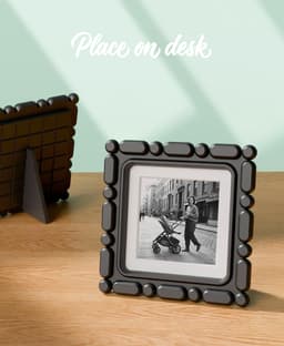 Modern Desk & Wall Photo Frame Kumo for 90x90mm Pictures 3d model