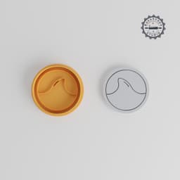 Shark Fin Cookie Cutter & Fondant Stamp, Ocean Fin Shape, 3 Sizes, 6 Pieces, Perfect for Beach & Marine Themes PRODUCT_323 3d model