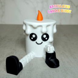 Candle Buddy Articulated Collectible 3d model