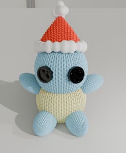 Squirtle Pokémon tortuga - crochet 3d model