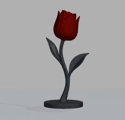Eternal Flower Tulip Sculpture – Decorative Floral Display for Home Decor, Shelf Styling & Miniature 3d model
