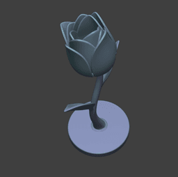 Eternal Flower Tulip Sculpture – Decorative Floral Display for Home Decor, Shelf Styling & Miniature 3d model