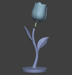 Eternal Flower Tulip Sculpture – Decorative Floral Display for Home Decor, Shelf Styling & Miniature 3d model