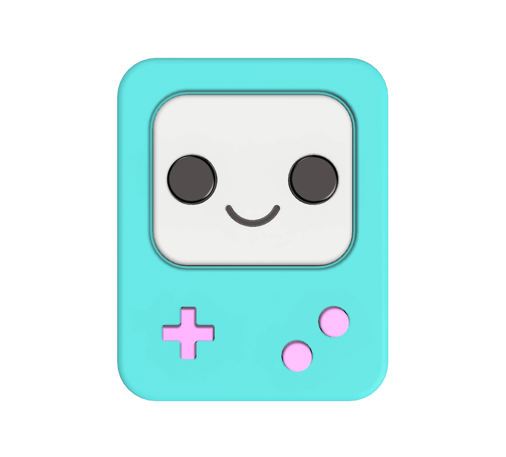 Cute Kawaii Game Console 3d model