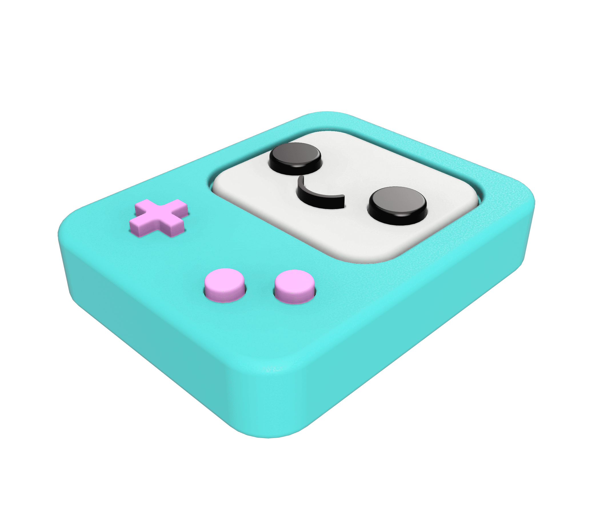 Cute Kawaii Game Console 3d model