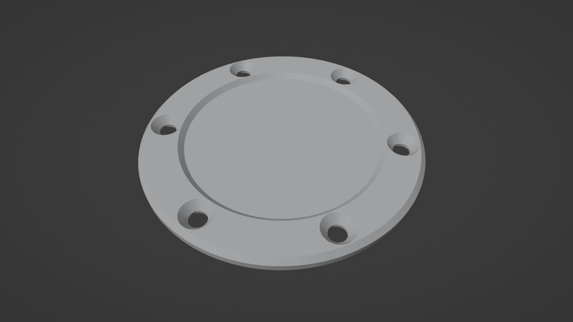 Steering wheel center cap 3d model