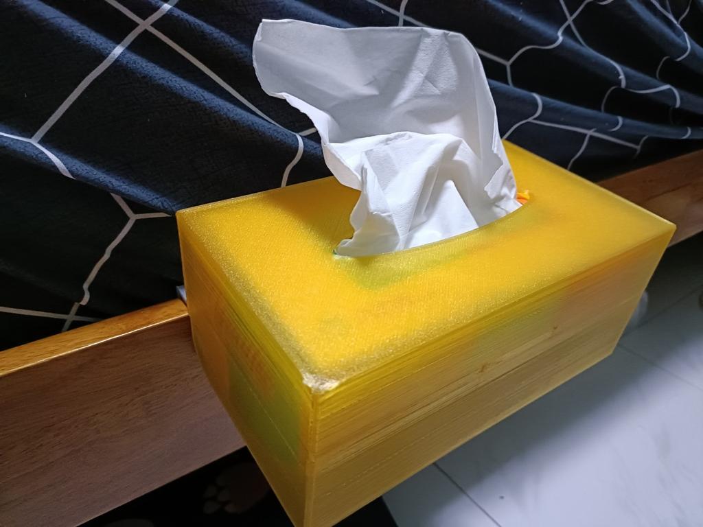 Bedside Tissue Box Holder and Cover 3d model