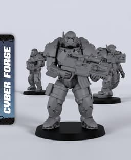 Scout Squad - With Free Cyberpunk - Sci-Fi Gift Ideas for RPG and Wargamers 3d model