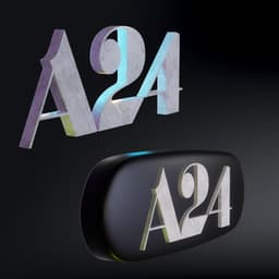 FREE A24 Logo and Keychain 3d model