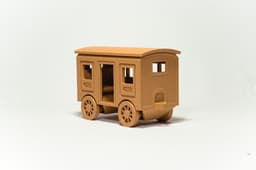 Clasic Locomotive Train - Print in place 3d model