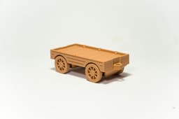 Clasic Locomotive Train - Print in place 3d model