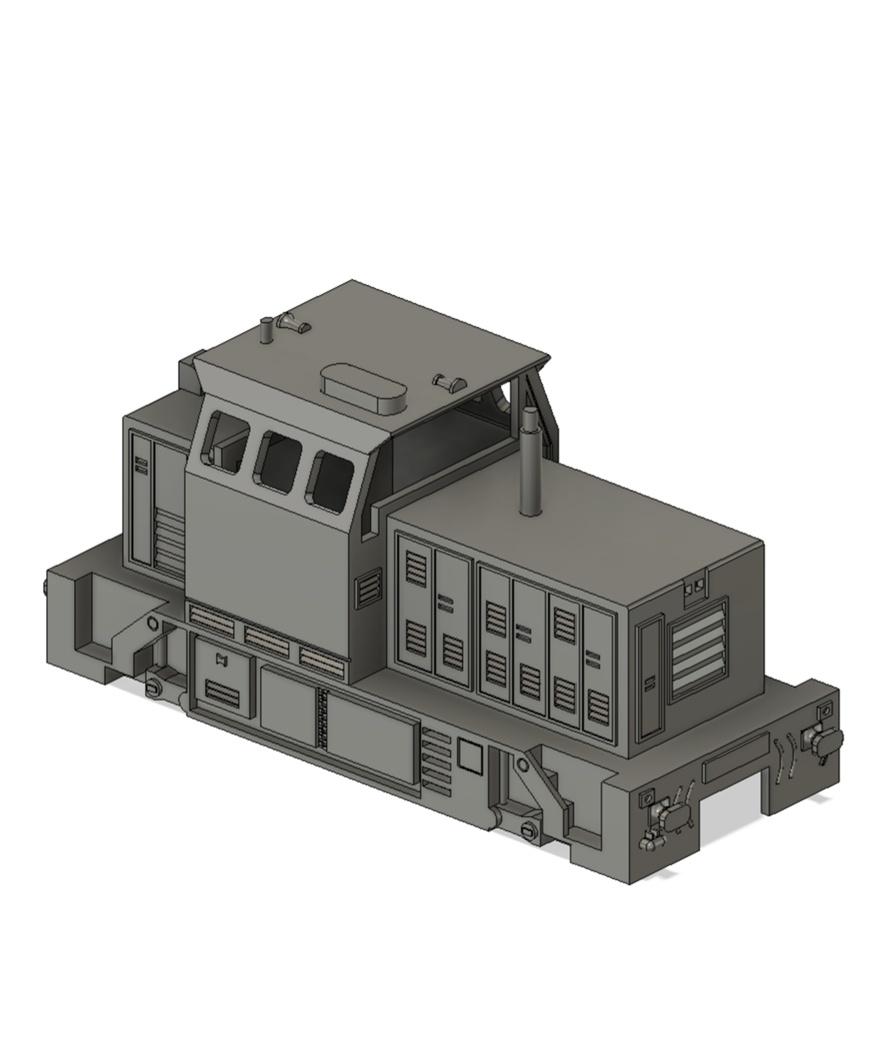 switcher train shell / model 3d model