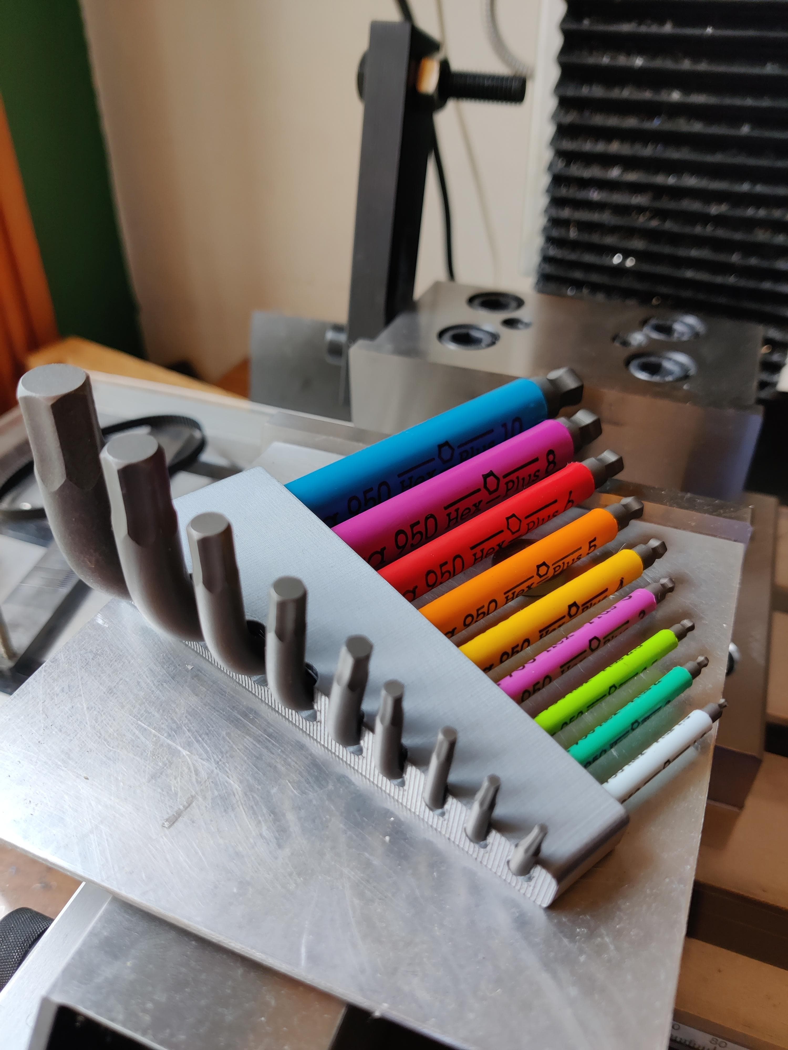Wera hex (allen) key holder 3d model
