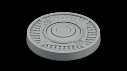 Evil Eye Altar Tile STL - Printable Spiritual Decor Object 3d model