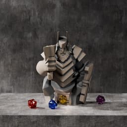 Dwarf Statue Dice Tower 3d model