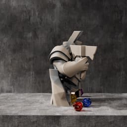 Dwarf Statue Dice Tower 3d model