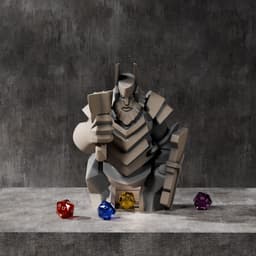 Dwarf Statue Dice Tower 3d model
