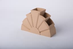 Art Deco Desk Organizer - Modern Multi-Purpose Holder 3d model