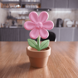 Flower Pot - Decorative Toy Style Planter 3d model