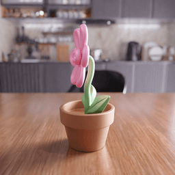 Flower Pot - Decorative Toy Style Planter 3d model