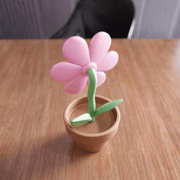 Flower Pot - Decorative Toy Style Planter 3d model