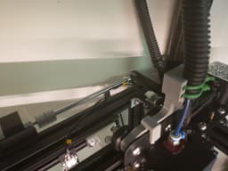 Print head cable relif with integral clip 3d model