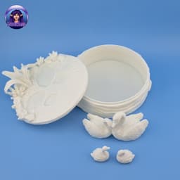 Swan Trinket Box -Container, Treasure, Box 3d model