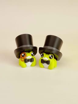 Gilded Age Frog Clicker Keychain Fidget Toy Bundle 3d model