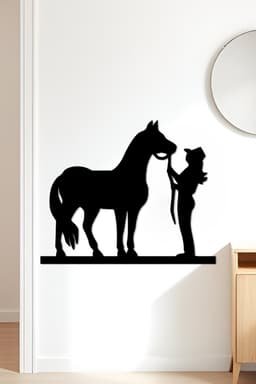 Cowboy Girl Wall Art, Wall Decor, Home Decor 3d model