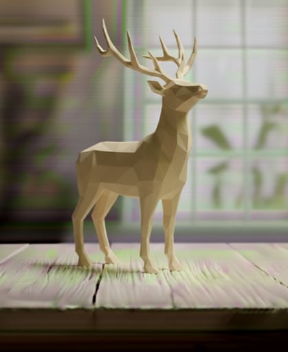 deer lowpoly 3d model
