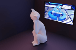 Estatua gato pensando.stl 3d model