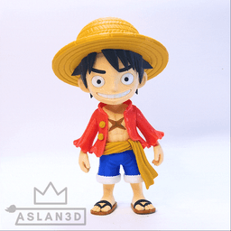 Luffy Chibi Figure - Multiparts 3d model