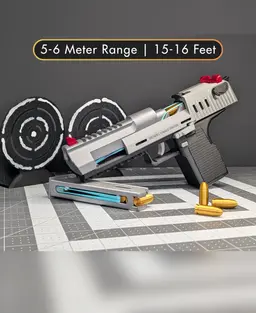 Hand Cannon | Working Toy Blaster 3d model