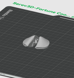 Fortune Cookie with Hidden Note - Mini Novelty Gift - No Supports 3D Print STL/3MF 3d model