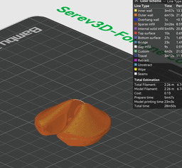Fortune Cookie with Hidden Note - Mini Novelty Gift - No Supports 3D Print STL/3MF 3d model