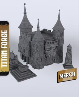 Mor-Zhal Terrain - With Free Dragon - 5e DnD Inspired for RPG and Wargamers 3d model