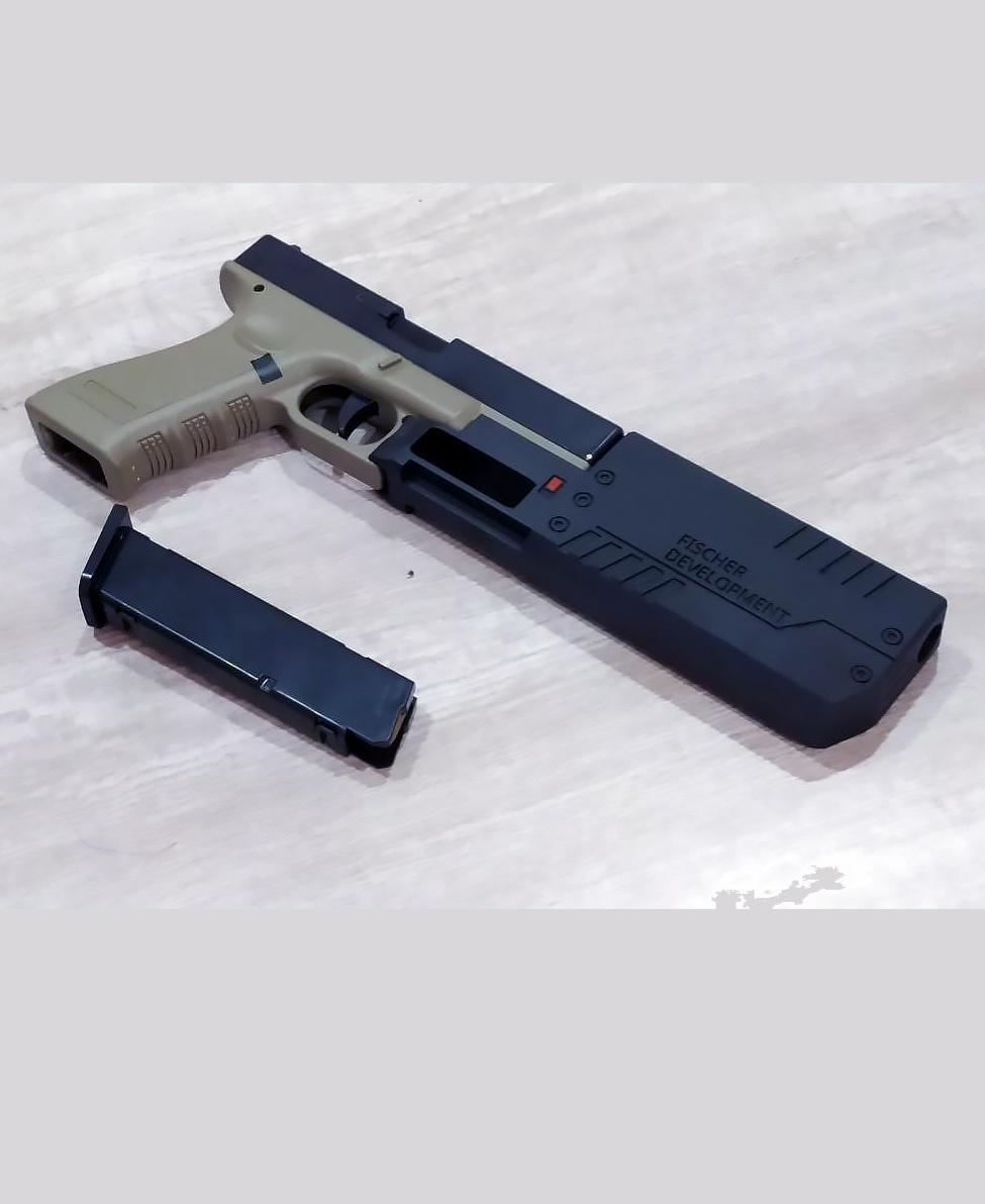 Toy Glock 18C Fischer Silencer mod 3d model