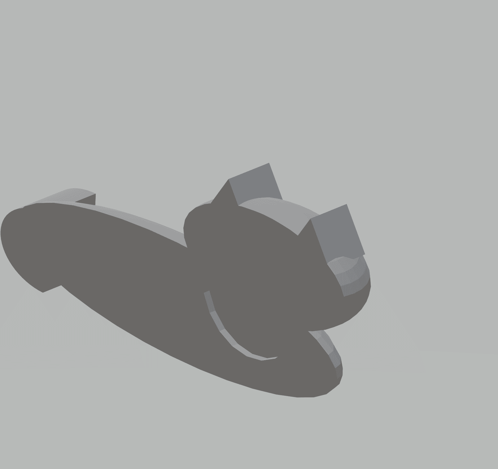FHW:(Mechanicalfrog) Cat Fridge magnet 3d model