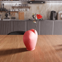 Heart Faceted Decorative Vase 3d model