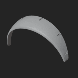 Convex fender flare 3d model