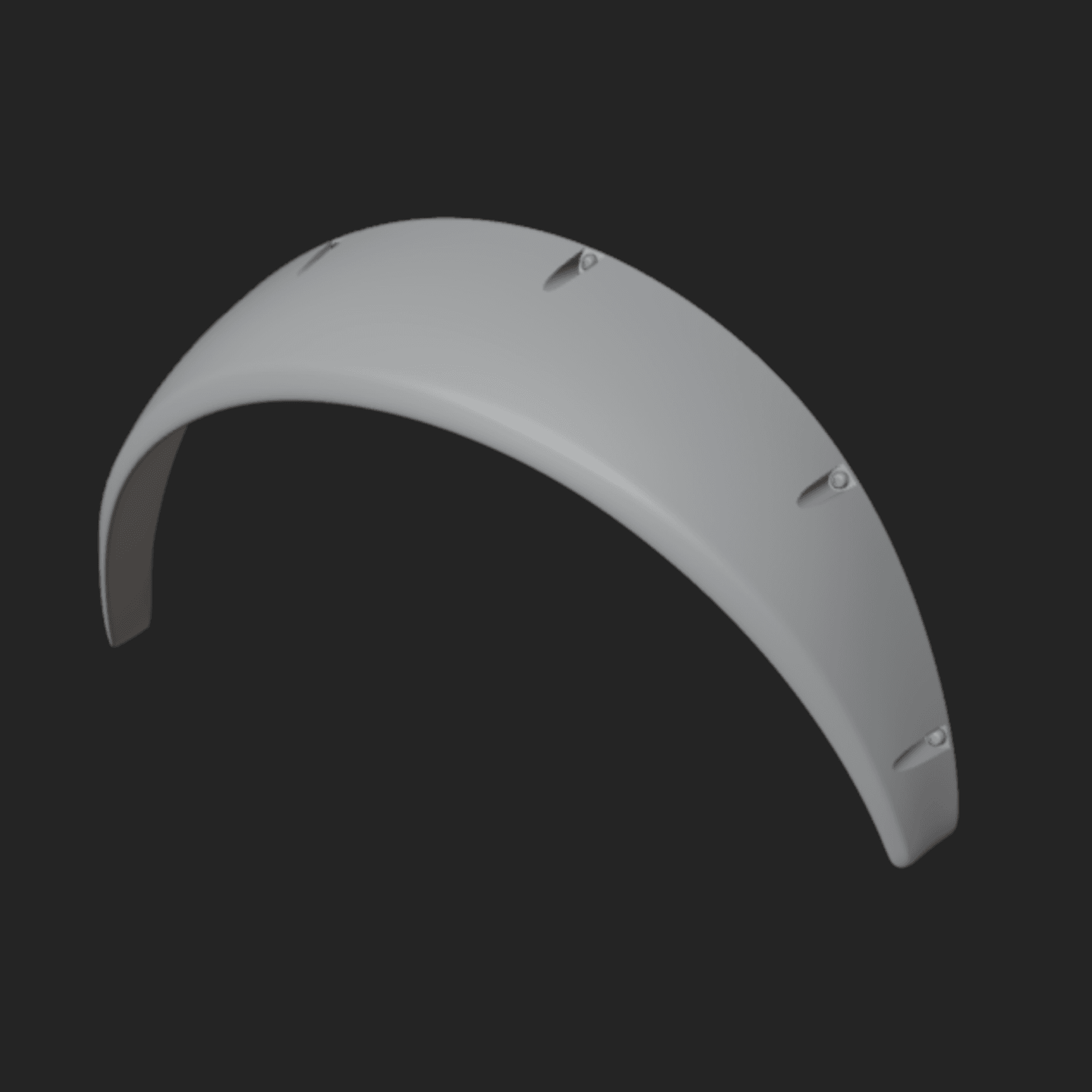 Convex fender flare 3d model