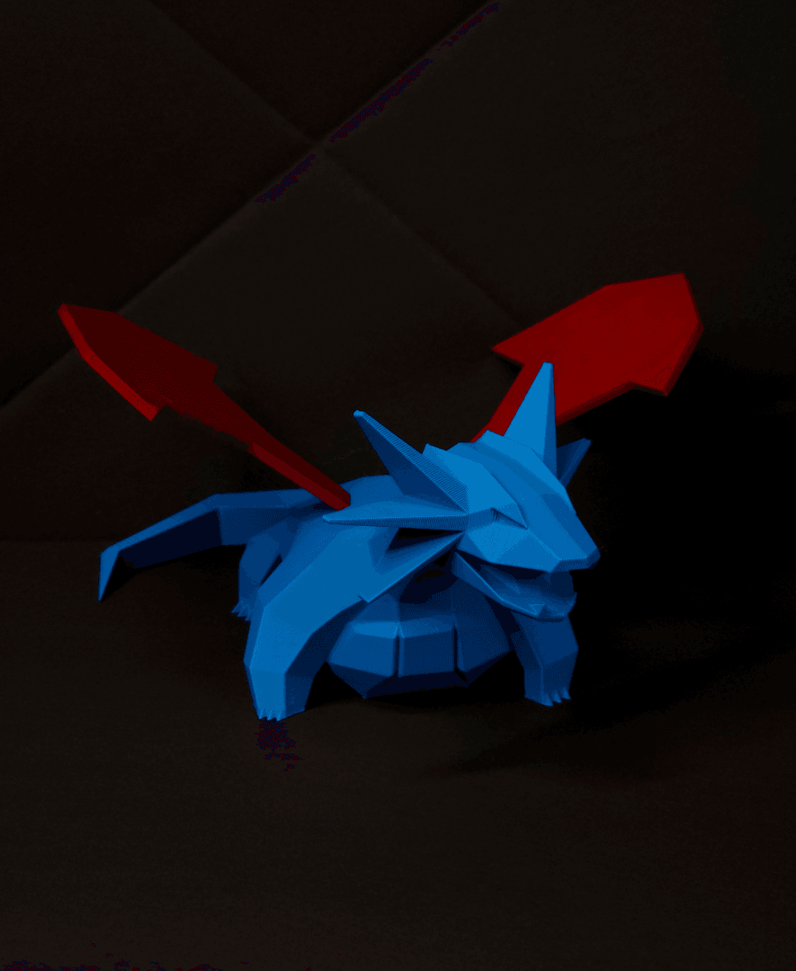 Salamence Low Poly Pokemon 3d model