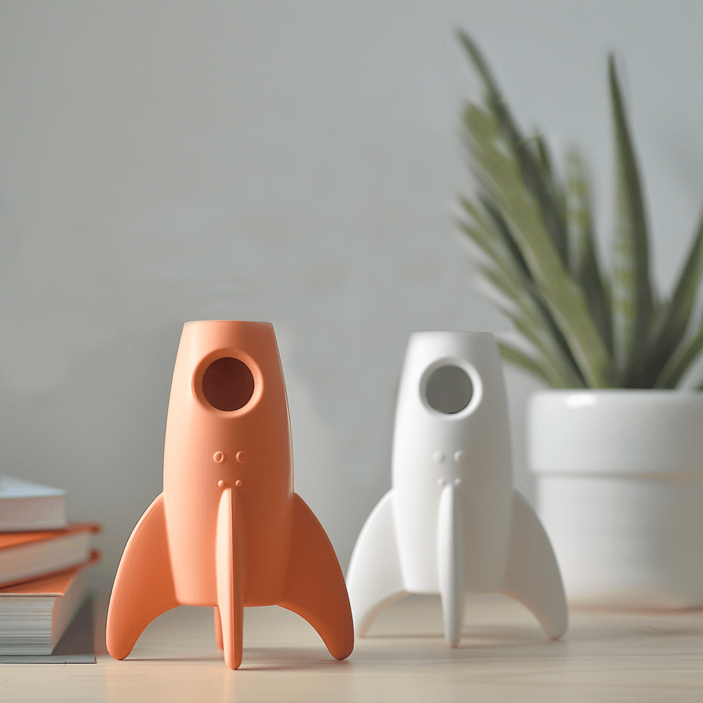 Rocket Vase – Perfect for Contemporary Decor and Unique Gift Ideas 3d model