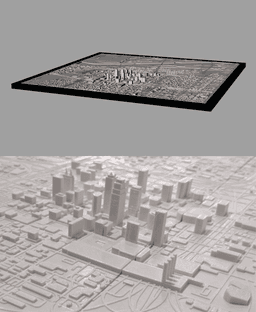 KANSAS CITY, Skyline 3d map 3d model