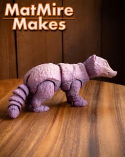 Badger - Articulated Figure 3d model